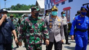 Posko Check Point Covid-19 Pelabuhan Sendang Biru Dapat Kunjungan Kapolres Malang