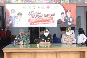Kapolres Malang Tinjau Dapur Umum Covid-19 di Wilayah Kecamatan Lawang