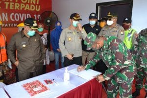 Forpimda Kabupaten Malang Cek Posko Check Point Covid-19 Polres Batu