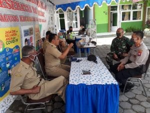 Danramil 0818/29 Dau dan Muspika Dirikan Dapur Umum di Desa Mulyoagung