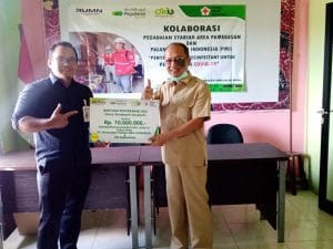 PT Pegadaian (Persero) Syariah Beri Bantuan DKU ke PMI