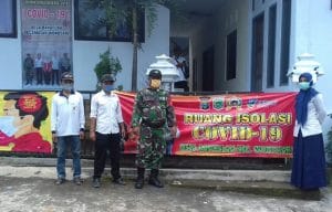Babinsa Koramil 32 Wonosari Bersama Perangkat Desa Akan Sediakan Ruang Isolasi Covid-19
