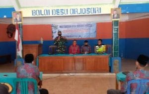 Danramil 0818/13 Kalipare Hadiri Musdes di Tengah Pandemi Covid-19