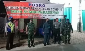 Danramil 0818/13 Kalipare Hadiri Musdes di Tengah Pandemi Covid-19