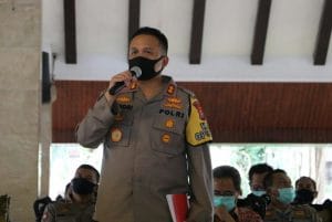 Jelang PSBB, Kapolres Malang Gelar Simulasi TFG Dihadapan Forpimda Kabupaten Malang