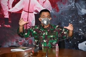Danrem 083/Bdj Pimpin Rakor Pendistribusian Sembako ke Warga Terdampak Covid-19
