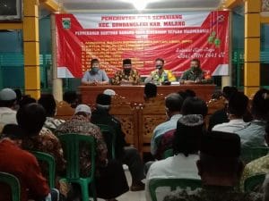 Babinsa Koramil 19/Gondanglegi dan Tiga Pilar Sepanjang Gelar Sosialisasi PSBB