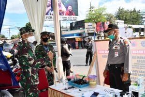 Tinjau Posko Check Point, Danrem 083/Bdj Tegaskan Kesiapan Jajarannya Dalam Penanganan Covid-19