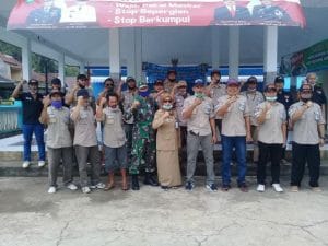 Berakhirnya PSBB, Koramil 13/Kalipare bersama Forkompincam Gelar Pengecekan Posko Covid-19