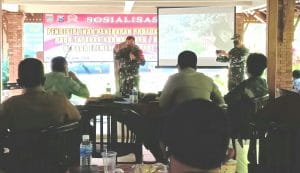 Jawab Keresahan Masyarakat, Koramil 0818/22 Tumpang dan Muspika Gelar Sosialisasi Penerapan Protokol Kesehatan
