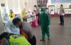 Polres Batu Gelar Rapid Test dan Donor Darah