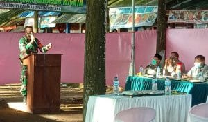 Sosialisasi New Normal, Danramil Pagak Tekankan Penegakan Disiplin Kesehatan