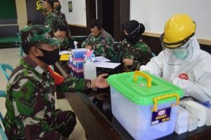 Minimalkan Penyebaran Covid-19 di Kalangan Prajurit, Kodim 0818/Malang-Batu Gelar Rapid Test