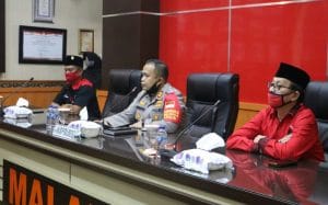 Audiensi  DPC PDI Perjuangan Kabupaten Malang Bersama Kapolres Malang