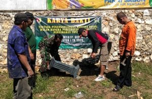 Koramil 0818/31 Gedangan Sebar 8 Wastafel di Area  Fasilitas Umum