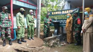 Dukung Program Pencegahan Covid-19, Koramil 0818/10 Pagak Pasang Wastafel di Area Fasilitas Umum