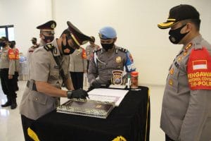 Kapolres Malang Pimpin Sertijab 4 Kapolsek Jajaran