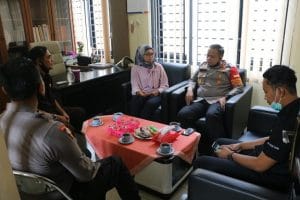 Belum Adanya Hasil Tes Swab dari Dinkes, Kapolres Malang Kunjungi Kantor KPU Kabupaten Malang