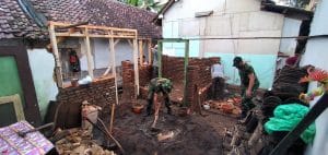 Wujudkan Hunian Layak Huni, Posramil 0818/36 Pagelaran Kebut Pengerjaan Sasaran Rutilahu