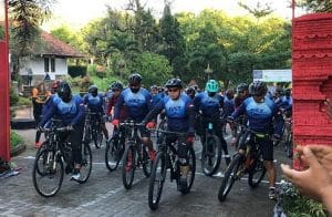 Tingkatkan Imunitas Tubuh, Kapolres Malang Gowes Bareng Kapolda Jatim