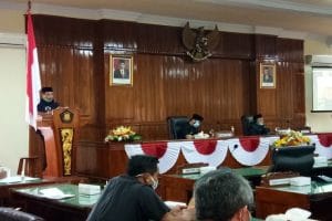 DPRD Trenggalek Gelar Paripurna PU Fraksi Atas APBD Perubahan Tahun 2020