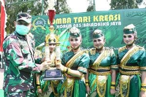 Korem 083/Bdj Gelar Lomba Tari Kreasi Tingkat Kodim Jajaran