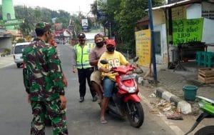 Giat Operasi Penegakan Disiplin Protokol Covid-19 di Pasar Tradisional Kasembon