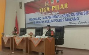 Kasdim 0818 Menjadi Narasumber Jelang Pilkada Kabupaten Malang