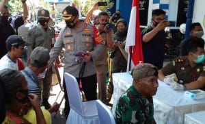 Kapolres Malang Pantau Sidang di Tempat Operasi Yustisi Covid-19