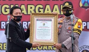 Totalitas Tangani Covid-19, Polresta Sidoarjo Raih Promoter Reward