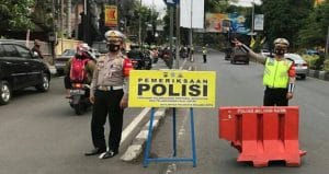 Satlantas Polresta Malang Kota Gelar Razia Masker dan Periksa Kelengkapan Berkendara