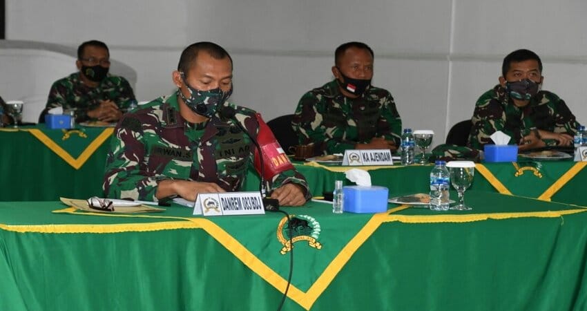 Danrem 083/BDJ Ikuti Rapat Panprogar Kodam V/BRW