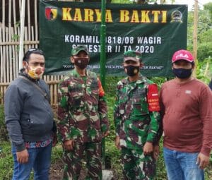 Koramil 0818/ 08 Wagir Pasang Lampu Penerang Jalan, Demi Meningkatkan Tarap Kehidupan Rakyat