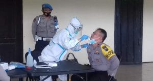 Antisipasi Penyebaran Covid-19, Sebanyak 50 Anggota Polres Malang Jalani Tes Swab