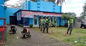 Jalin Sinergitas, Koramil Jabung Gelar Karya Bakti bersama Pemdes Argosari