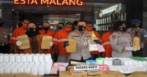 Satnarkoba Polresta Malang Kota Amankan 41 Kg Ganja Siap Edar