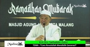 KH Drs Syaifuddin Zuhri Dukung TNI-Polri Tindak Kelompok Pemecah NKRI