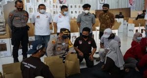 Cek Gudang Logistik KPU, Kapolres Blitar Pastikan Surat Suara Aman