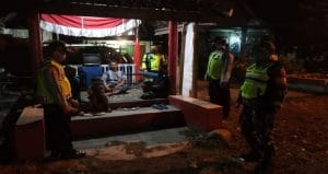 Koramil 22 Tumpang Bersama Polsek Gelar Patroli Yustisi Penggunaan Masker