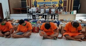 Polres Blitar Kota Amankan Tujuh Pengedar Narkoba, Satu Diantaranya DPO Jaringan Lapas Madiun