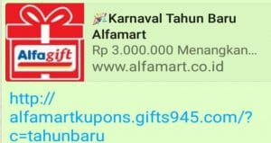 Manajemen Alfamart Tegaskan Pesan Karnaval Tahun Baru Alfamart Adalah Hoax