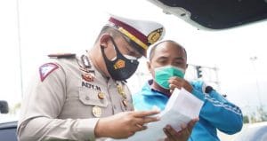 Satlantas Polres Malang Gelar Rapid Tes Terhadap Masyarakat Luar Malang