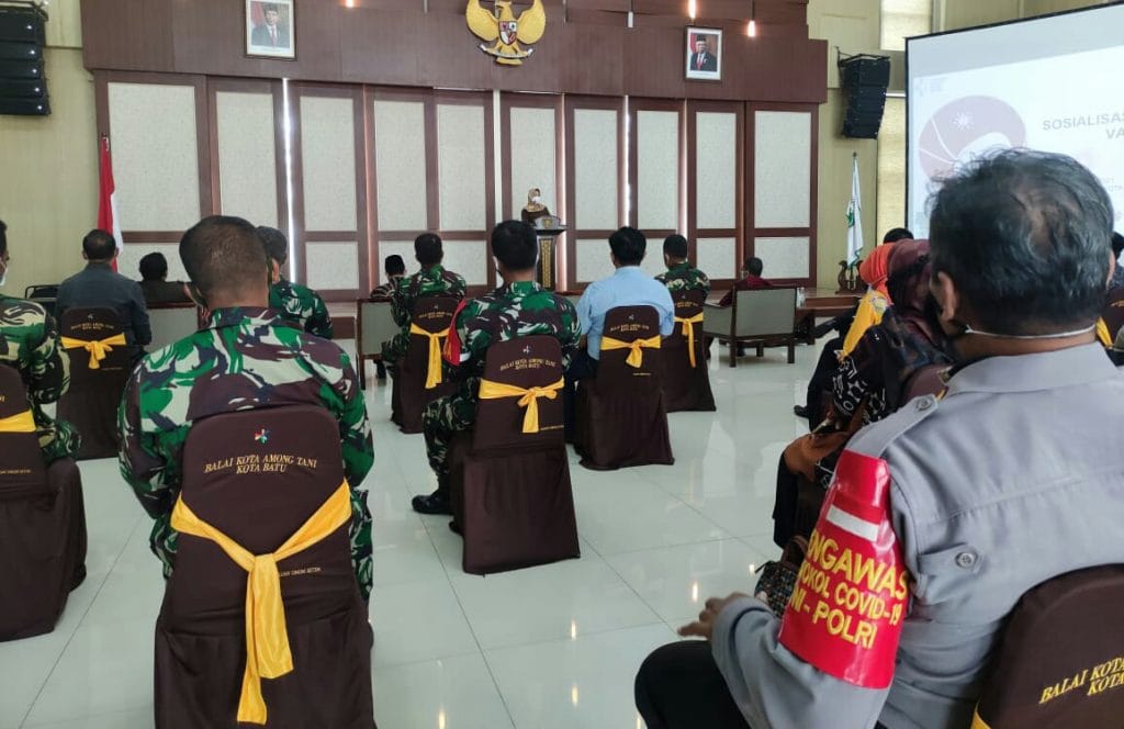 Jajaran Kepolisian Polres Batu dapat Sosialisasi Vaksin Covid-19