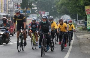 Kapolresta Malang Kota, Jajal Gowes Hingga ke Wilayah Malang Utara
