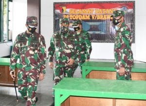 Danrem 083/Bdj Dampingi Pangdam V/Brw Kunker di Satuan Balakdam Wilayah Malang Raya