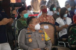 Kapolres Malang Hadiri Penyuntikan Vaksin Covid-19 Secara Simbolis