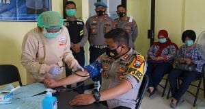 Kapolresta Mojokerto Ajak Penyintas Covid-19 Donor Plasma Konvalesen