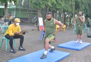 Semangati Anggotanya, Danrem 083/Bdj Pantau Langsung Giat Garjas UKP