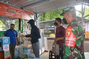 Danrem 083/Bdj, Sidak Situasi Keramaian di Kawasan Lapangan Rampal