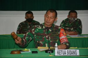 Danrem 083/Bdj Pimpin Sidang Jabatan Perwira Jajaran Korem 083/Bdj